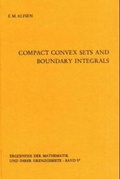Cover: Compact Convex Sets and Boundary Integrals - Springer