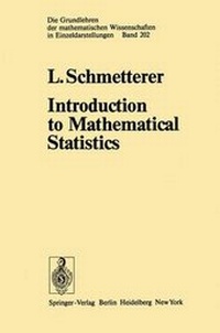 Enlarge image Cover: Introduction to Mathematical Statistics - Springer