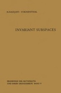Cover: Invariant Subspaces - Springer