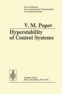 Enlarge image Cover: Hyperstability of Control Systems - Springer