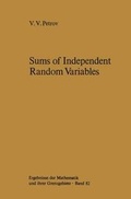 Cover: Sums of Independent Random Variables - Springer