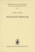 Cover: Mathematische Optimierung - Springer