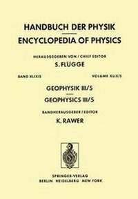 Enlarge image Cover: Geophysik III / Geophysics III - Springer