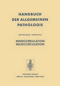 Enlarge image Cover: Mikrozirkulation / Microcirculation - Springer
