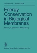 Cover: Energy Conservation in Biological Membranes - Springer