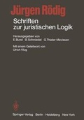Cover: Schriften zur juristischen Logik - Springer
