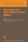 Cover: Secondary Ion Mass Spectrometry SIMS II - Springer