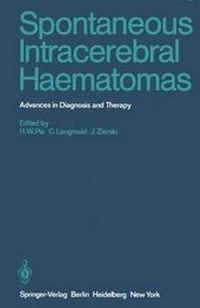 Enlarge image Cover: Spontaneous Intracerebral Haematomas - Springer