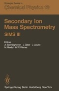 Cover: Secondary Ion Mass Spectrometry SIMS III - Springer