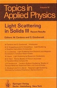 Enlarge image Cover: Light Scattering in Solids III - Springer