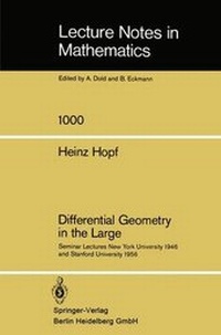 Abbildung von: Differential Geometry in the Large - Springer