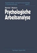 Cover: Psychologische Arbeitsanalyse - Springer