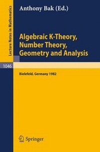 Abbildung von: Algebraic K-Theory, Number Theory, Geometry and Analysis - Springer