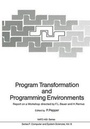 Cover: Program Transformation and Programming Environments - Springer