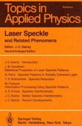 Cover: Laser Speckle and Related Phenomena - Springer