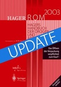 Cover: HagerROM 2003. Hagers Handbuch der Drogen und Arzneistoffe. - Springer