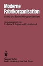 Cover: Moderne Fabrikorganisation - Springer