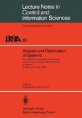 Cover: Analysis and Optimization of Systems - Springer