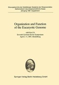 Cover: Organization and Function of the Eucaryotic Genome - Springer