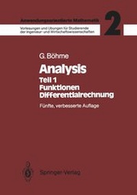 Abbildung von: Analysis - Springer
