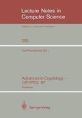 Cover: Advances in Cryptology - CRYPTO '87 - Springer