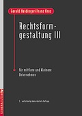 Cover: Rechtsformgestaltung III - Carl Ueberreuter Verlag
