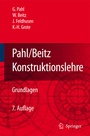 Cover: Pahl/Beitz Konstruktionslehre - Springer