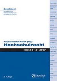 Enlarge image Cover: Hochschulrecht - Verlag Österreich