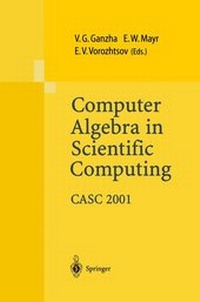 Enlarge image Cover: Computer Algebra in Scientific Computing CASC 2001 - Springer