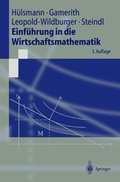 Cover: Einf&uuml;hrung in die Wirtschaftsmathematik - Springer