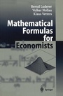 Cover: Mathematical Formulas for Economists - Springer
