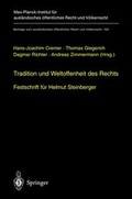 Cover: Tradition und Weltoffenheit des Rechts - Springer