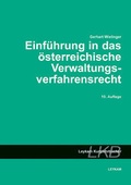 Cover: Einf&uuml;hrung in das &ouml;sterreichische Verwaltungsverfahrensrecht - Leykam