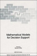 Cover: Mathematical Models for Decision Support - Springer