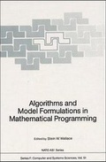 Cover: Algorithms and Model Formulations in Mathematical Programming - Springer