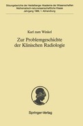 Cover: Zur Problemgeschichte der Klinischen Radiologie - Springer