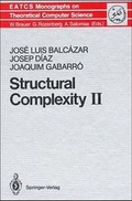 Cover: Structural Complexity II - Springer