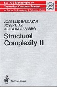 Enlarge image Cover: Structural Complexity II - Springer