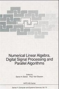 Enlarge image Cover: Numerical Linear Algebra, Digital Signal Processing and Parallel Algorithms - Springer