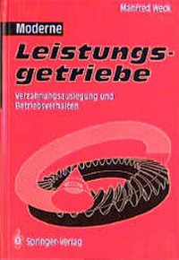 Enlarge image Cover: Moderne Leistungsgetriebe - Springer