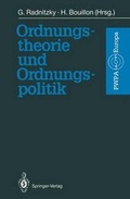 Cover: Ordnungstheorie und Ordnungspolitik - Springer