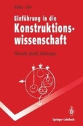 Cover: Einf&uuml;hrung in die Konstruktionswissenschaft - Springer