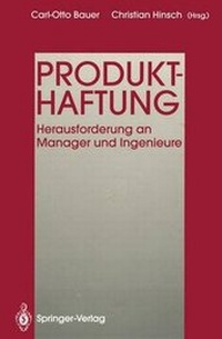 Enlarge image Cover: Produkthaftung - Springer
