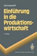 Cover: Einf&uuml;hrung in die Produktionswirtschaft - Springer