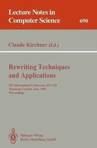 Enlarge image Cover: Rewriting Techniques and Applications - Springer