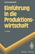 Cover: Einf&uuml;hrung in die Produktionswirtschaft - Springer