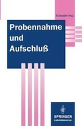 Cover: Probennahme und Aufschlu&szlig; - Springer
