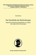 Cover: Zur Geschichte der Kieferchirurgie - Springer