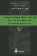 Cover: Analysis of Pesticides in Ground and Surface Water II - Springer