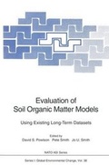 Cover: Evaluation of Soil Organic Matter Models - Springer